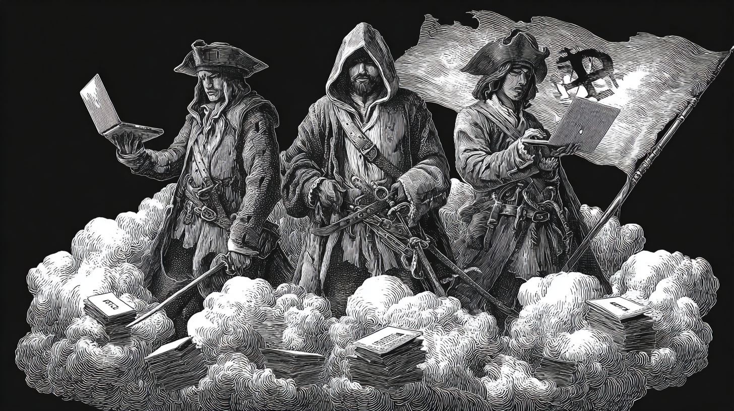 Os Novos Corsários Digitais: Como as Big Techs Saqueiam Propriedade Intelectual com Patente de Corso do Estado Americano